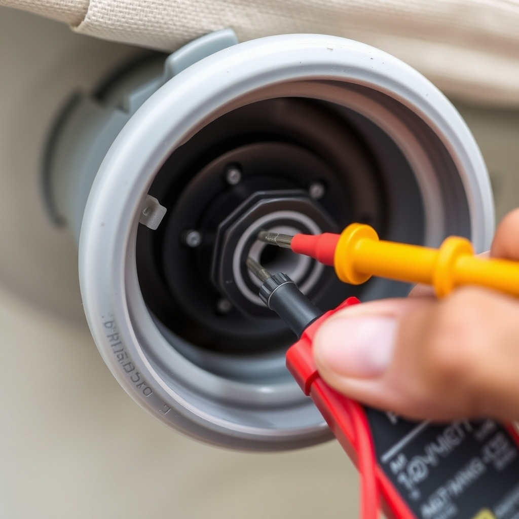 Testing voltage at an RV awning motor